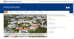 Desktop Screenshot of fedu.emu.edu.tr